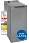 Exquisit Waschmaschine 7,5kg, Toplader, Waschmaschine schmal, Energieklasse A, 1200