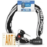 FISCHER Kettenschloss Protec Plus - Fahrrad CK 100 cm ART - Rot