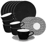 Seltmann Weiden Life Fashion Kaffeeservice 18-teilig - Glamorous Black - Schwarz