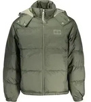 Wasserabweisende Herrenjacke in Gr&uuml;n mit abnehmbarer Kapuze & Taschen - Gr&uuml;n - S