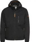 Softshell Jacke mit abnehmbarer Kapuze - Schwarz - 48