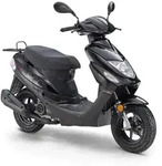 LuXXon Motorroller ECO (45km/h) E5 EFI, schwarz - 50ccm 4-Takt, 2,2kW/3PS,