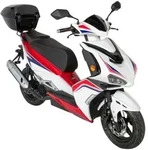 Motorroller Striker 125ccm 85km/h, Euro 5+, wei&szlig;, mit Top Case, GT Union -...