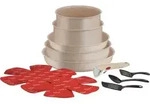 Tefal Set mit 17 Teilen Delight Ingenio L7839002 - Beige