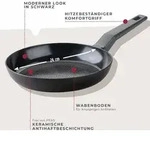 Fackelmann Pfanne 24cm Statement Keramik beschichtete Pfanne - Recyceltes Aluminium