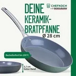 Chefkoch trifft Fackelmann Keramik-Pfanne 28 cm aus recyceltem Aluminium...