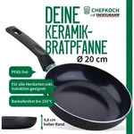 Chefkoch trifft Fackelmann: Hochwertige Keramik-Pfanne &oslash; 20 cm mit recyceltem