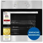 Exquisit Einbaubackofen, 62 Liter, Elektro, 4 Funktionen, Ober- und Unterhitze,