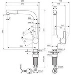 Ideal Standard BD420A2 K&uuml;chenarmatur Gusto Ausld.235mm - Wei&szlig;