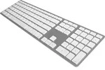 Matias Kabellose USB-C Aluminum Tastatur Mac deutsch QWERTZ silber - Silber