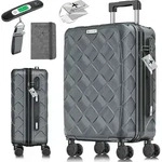 KESSER&reg; Reisekoffer | Koffer ABS Hartschalenkoffer mit Zahlenschloss,...