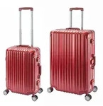 London | 2er Set | Trolleys 4 Rollen | Polycarbonat Hartschale | Alu-Rahmen 