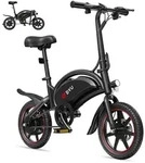 DYU D3S 14 Inch Mini Electric Bike - Schwarz