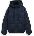 Tom Tailor Men puffer jacket with hood XXL - Dunkelblau - XXL