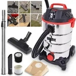 HECHT 8335 Z Industriesauger mit Steckdose Set | Nass- & Trockensauger | 35...