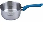 Fackelmann Essential Topf mit Stiel &Oslash; 16 cm aus Edelstahl, ergonomischer Griff, f&uuml;r