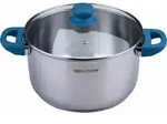 Fackelmann Topf mit Deckel Essential &Oslash; 24 cm Hochwertiger Edelstahltopf,