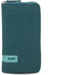 Zwei Mademoiselle Geldb&ouml;rse 20 cm - Petrol