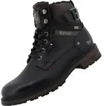Mustang Schn&uuml;rstiefel Schwarz in Gr. 41 - Schwarz - 41