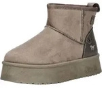 Mustang Stiefelette Stiefelette Veloursleder/Textil - Beige - 36