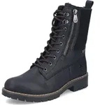 Rieker Schn&uuml;r-,Zug-u.Schnallenstiefel in schwarz, Gr. 36 - Schwarz - 36