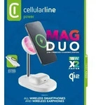 Cellularline Mag Duo Drahtlose Ladestation Mag mit Qi2-Technologie, Drinnen, AC,