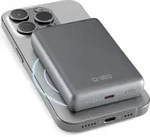 SBS Powerbank 10.000mAh PD 20W MagSafe 15W aluminium - Grau
