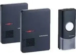Grundig FunkT&uuml;rglocke mit 1 Sender, 2 Empf&auml;ngern Batterien 80 Meter Reichweite