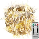 MONZANA&reg; 600 LED Lichterkette 60m mit Fernbedienung Timer Innen Au&szlig;en 8 Modi
