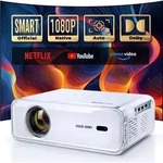 Aurzen Eazze D1 4K Mini Beamer mit Netflix, 5G WiFi Bluetooth, Autofokus/Keystone,