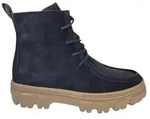 Paul Green Veloursleder Stiefelette Blau - Blau - 36,5