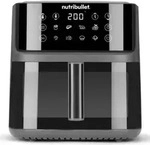 Hei&szlig;luftfritteuse CRISPLITE VISION (schwarz/silber, 2.000 Watt, Korb 8 Liter, mit
