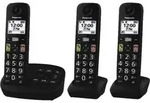 Panasonic KX-TGU133EXB, Analoges/DECT-Telefon, Kabelloses Mobilteil, Schwarz -