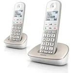 Schnurloses Telefon Duo XL490 in Wei&szlig; und Grau - Wei&szlig;/Grau