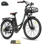 City E-Bike 26" 158 - 198 cm Pannensichere Reifen 36 V 250 W bis zu 160 - 200 km
