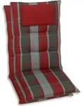 GO-DE Textil, Sesselauflage Hochlehner, 2er Set, Farbe: grau, Ma&szlig;e ca.: 120 cm x 50