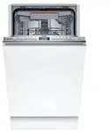 Bosch Serie 4 SPV4EMX17E, Voll integriert, Single (45 cm breit), Edelstahl, Tasten,