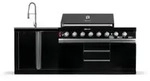 GORILLER&reg; BLACKBACK S3 Outdoor-K&uuml;che, XXL-Gasgrill mit Waschbecken, Edelstahl,