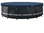 INTEX 28085 Pool Abdeckplane rund Deluxe 549 cm mit 20cm &Uuml;berhang Plane Cover...