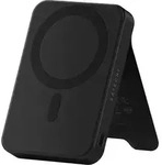 Satechi, Magnetische Powerbank 10000mAh Qi2 15W mit Standfunktion, Schwarz - Schwarz