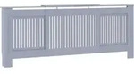 vidaXL MDF Heizk&ouml;rperverkleidung Grau 205 cm - Grau