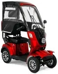 Deisla, Vierrad DS4-25, Rot 60V-30Ah Lithium-Akku, 1000 Watt, Dach, Wetterschutz,
