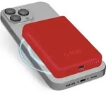 SBS 5000 mAh kabellose magnetische Powerbank - Rot