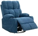 HOMCOM Relaxsessel Drehbar Fernsehsessel mit Liegefunktion, Schaukelfunktion -...