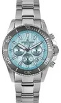 Jacques Lemans Chronographen Liverpool Diver Light blue - Silber