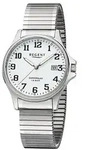 Regent Herren Armbanduhr F-1433 Edelstahl Zugband - Silber