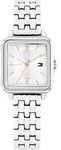 Tommy Hilfiger Uhr mit DREI-Zeiger-Quarzwerkf&uuml;r Damen mit Silbernes Edelstahlarm