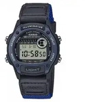 Casio Armbanduhr W-220HF-2AVEF digital mit Textilband - Grau