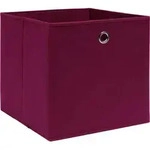 vidaXL Aufbewahrungsboxen 10 Stk. Vliesstoff 28x28x28 cm Dunkelrot - Rot