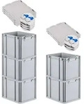 SuperSparSet 5x Eurobox NextGen Economy mit Scharnierdeckel und blauen